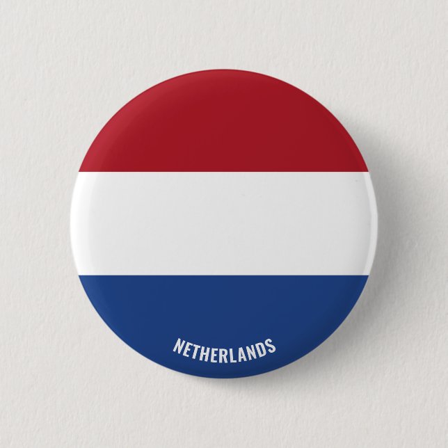 Badge Rond 5 Cm Pays-Bas Drapeau charmant patriotique (Devant)