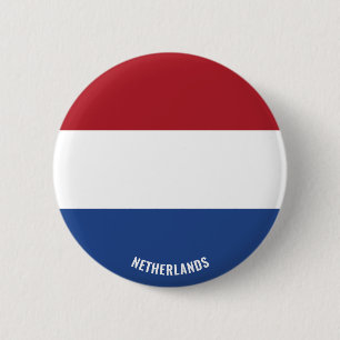 Badge Rond 5 Cm Pays-Bas Drapeau charmant patriotique