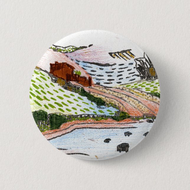 Badge Rond 5 Cm Pays gallois (Devant)