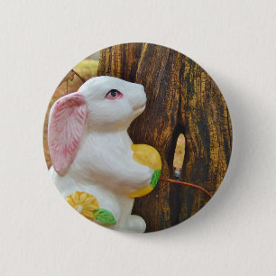 Badge Rond 5 Cm Pays Lapin de Pâques