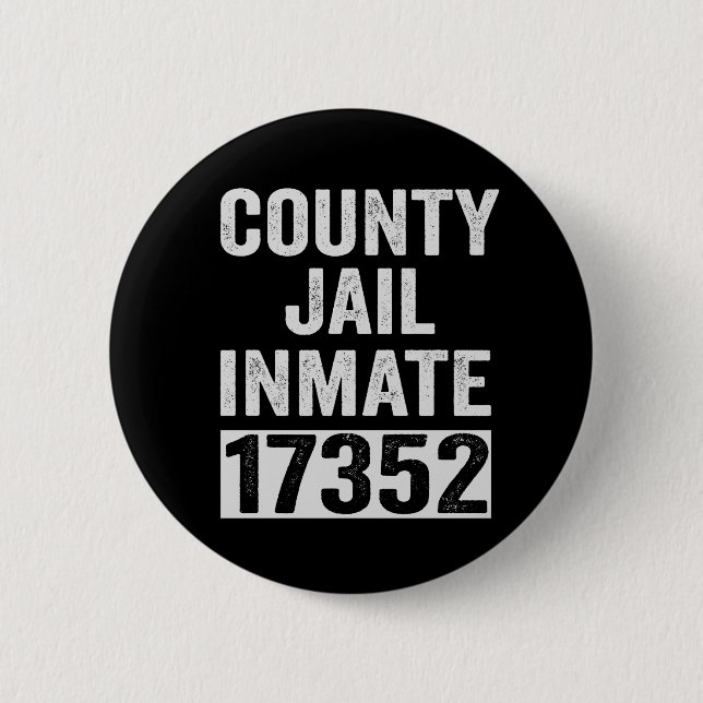 Badge Rond 5 Cm Pays Prison Détenu 17352 Drôle Halloween Prison (Devant)