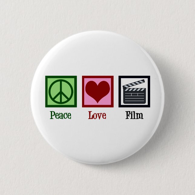 Badge Rond 5 Cm Peace Love (Devant)