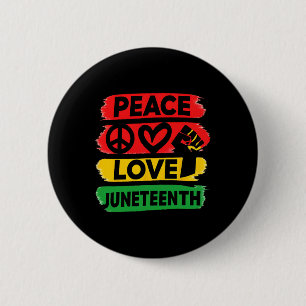 Badge Rond 5 Cm Peace Love 19 juin 1865 Hommes Femmes Enfant
