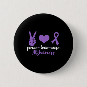 Badge Rond 5 Cm Peace Love Cure Heimerheimers Sensibilisation Guer