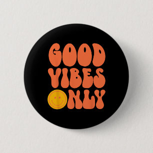 Badge Rond 5 Cm Peace Sign Love 60s les années 70 Tie Dye Hippie H