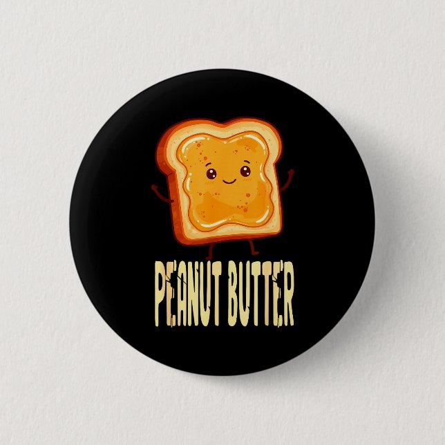 Badge Rond 5 Cm Peanut Butter &amp; Jelly Matching Couple Friends  (Devant)