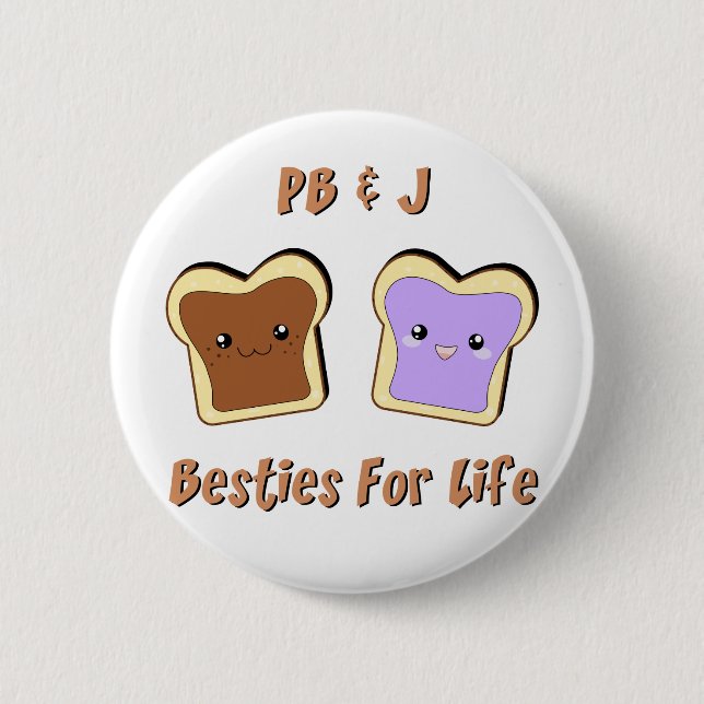 Badge Rond 5 Cm Peanut Butter and Jelly (Devant)