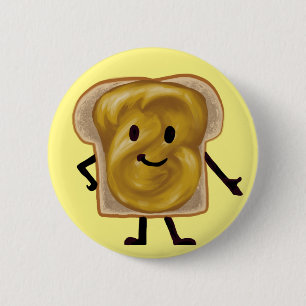 Badge Rond 5 Cm Peanut Butter Sandwich Buddy