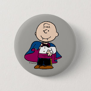 Badge Rond 5 Cm Peanuts   Count Charlie Brown