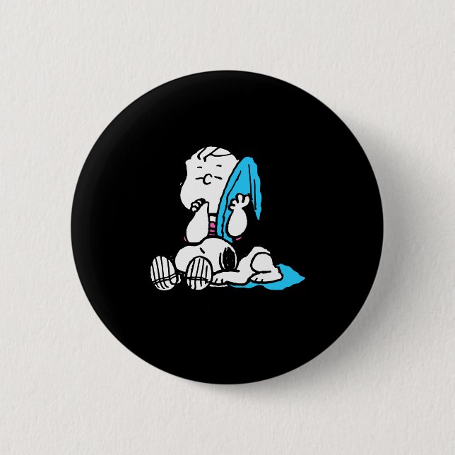 Badge Rond 5 Cm Peanuts Linus T Shirt  (Devant)