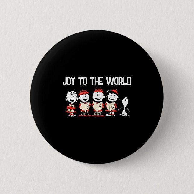 Badge Rond 5 Cm Peanuts Merry Christmas Holiday Choir  (Devant)