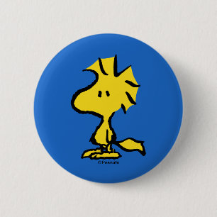 Badge Rond 5 Cm Peanuts   Snoopy's Friend Woodstock