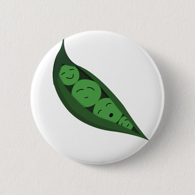 Badge Rond 5 Cm Peapod (Devant)