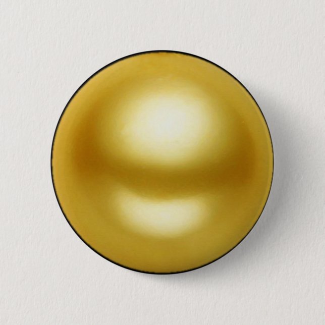 Badge Rond 5 Cm Pearl d'or (Devant)