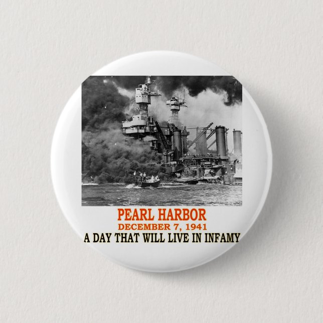 BADGE ROND 5 CM PEARL HARBOR (Devant)
