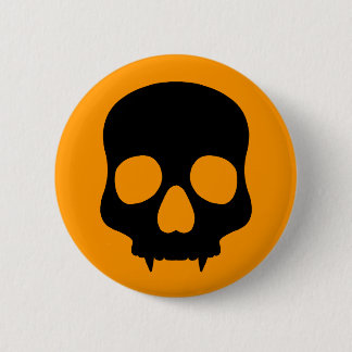 Badge Rond 5 Cm Peau d'Halloween simple