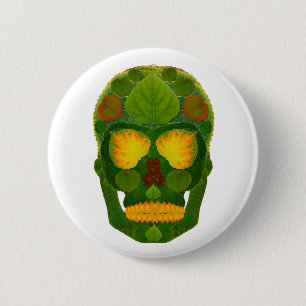 Badge Rond 5 Cm Peau feuille Aspen 9
