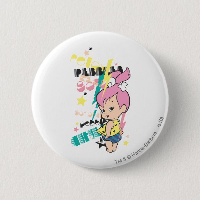 Badge Rond 5 Cm PEBBLES™ 80s Punk (Devant)