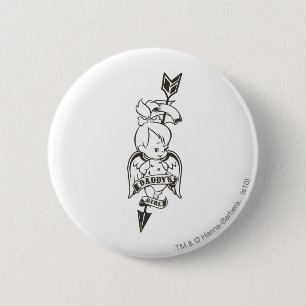 Badge Rond 5 Cm PEBBLES™ Daddy's Girl B&W