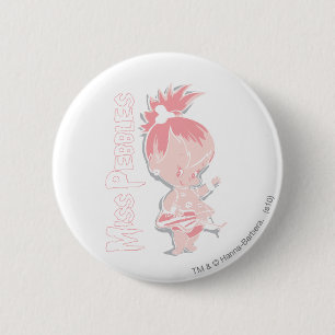 Badge Rond 5 Cm PEBBLES™ dans le rose