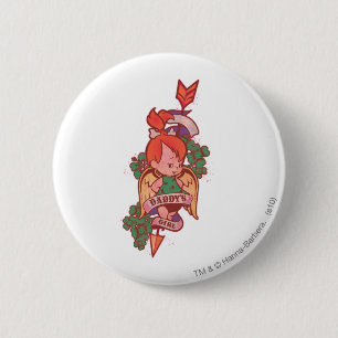 Badge Rond 5 Cm PEBBLES™ Fille de papa
