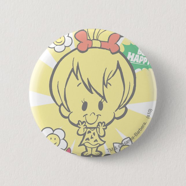 Badge Rond 5 Cm PEBBLES™ Miss Wonderful (Devant)