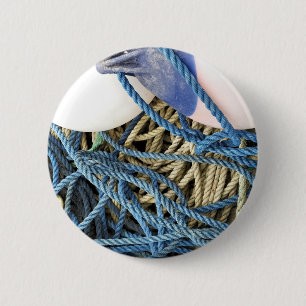 BADGE ROND 5 CM PÊCHE