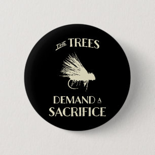 Badge Rond 5 Cm Pêche à la mouche pour la truite Drôle de lancer d