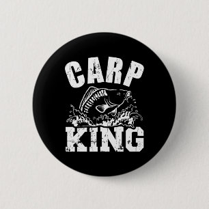 Badge Rond 5 Cm Pêche Carp King 