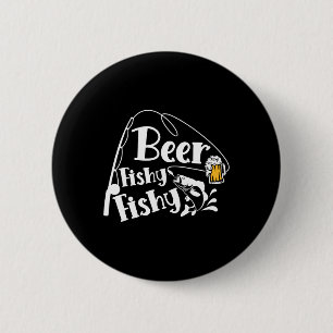 Badge Rond 5 Cm Pêche de la bière pêche amusante Pêche Alcool Love