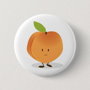Badge Rond 5 Cm Pêche de sourire