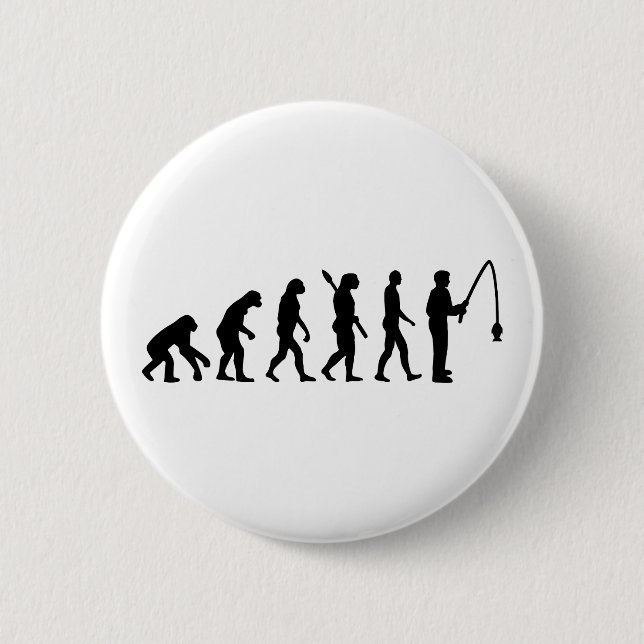 Badge Rond 5 Cm Pêche d'évolution (Devant)