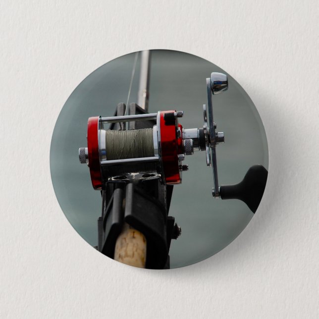 Badge Rond 5 Cm Pêche terminée (Devant)