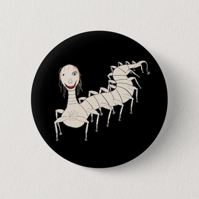 Badge Rond 5 Cm Pêcheur de caverne (Devant)