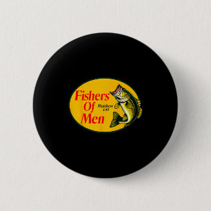 Badge Rond 5 Cm Pêcheurs d'hommes Matthieu 4_19 Bible de pêche chr