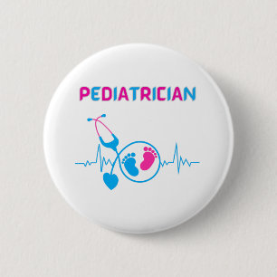 Badge Rond 5 Cm pédiatre, pédiatre, médecin pédiatre, pédiatre,