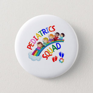 Badge Rond 5 Cm Pediatric Squad - Pediatric Pediatrician Gifts