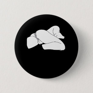 Badge Rond 5 Cm Peekaboo Classic Funny