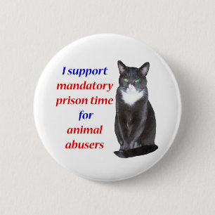 Badge Rond 5 Cm Peine de prison obligatoire
