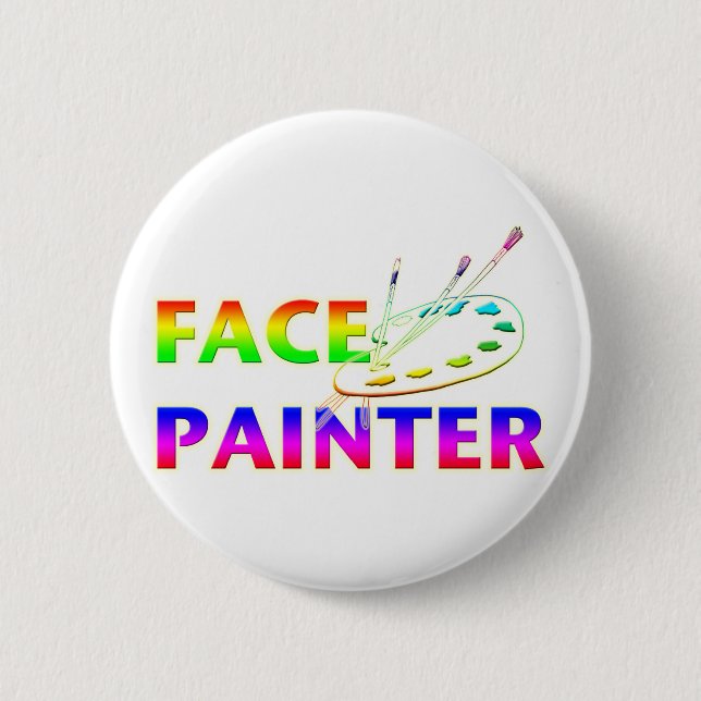 Badge Rond 5 Cm Peintre de visage (Devant)