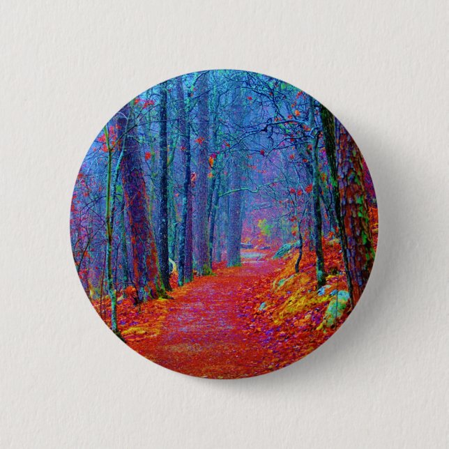 Badge Rond 5 Cm Peinture à l'huile de la Forêt-Noire (Devant)
