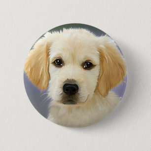 Badge Rond 5 Cm Peinture À L'Huile Portrait De Marionnette Du Labr