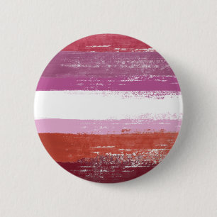 Badge Rond 5 Cm Peinture de fierté lesbienne