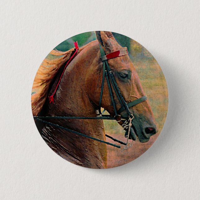 Badge Rond 5 Cm Peinture des Faux selles (Devant)