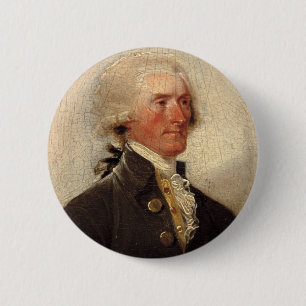 Badge Rond 5 Cm Peinture rustique de Thomas Jefferson