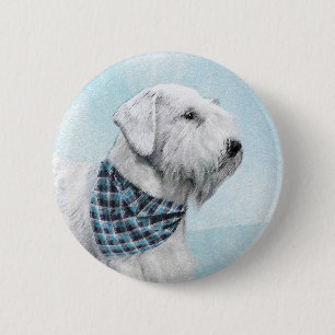 Badge Rond 5 Cm Peinture Sealyham Terrier - Cute Original Chien Ar