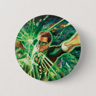 Badge Rond 5 Cm Peinture verte de lanterne