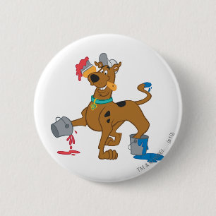 Badge Rond 5 Cm Peintures de Scooby-Doo