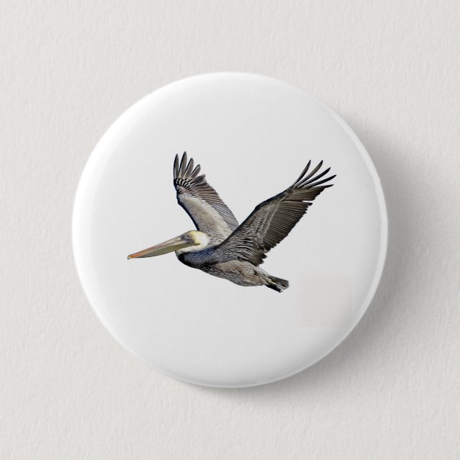 Badge Rond 5 Cm Pélican clair (Devant)