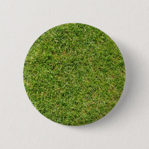 Badge Rond 5 Cm Pelouse drôle d'herbe verte